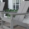 Flash Furniture Gray Modern Poly Resin Adirondack Rocking Chair JJ-C14709-GY-GG - alternate 3